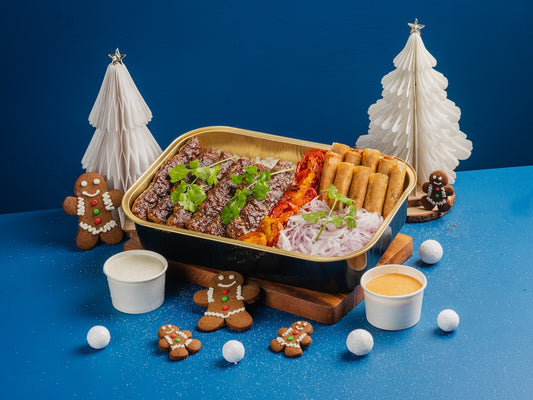 Ribeye Souvlaki with Shawarma Lumpia