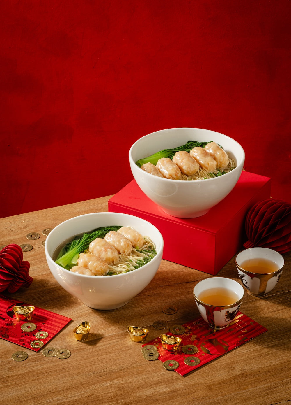 2 x Shrimp Wonton Noodle Bowls