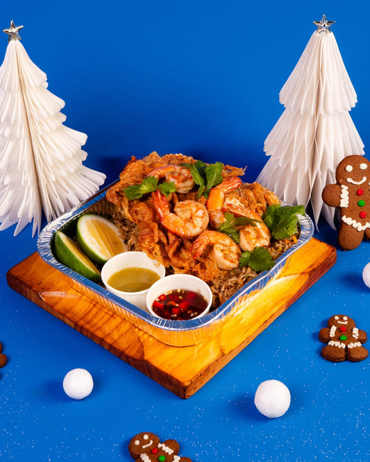 Shrimp Omelette Fried Rice Tray